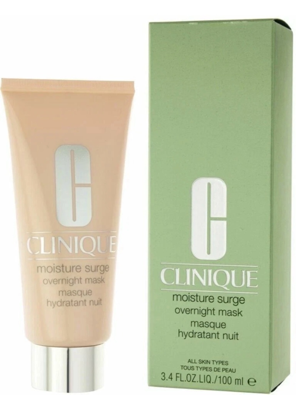 Clinique Moisture Surge Overnight Mask Oil Free Facial Hydrating Mask 3.4 oz NEW